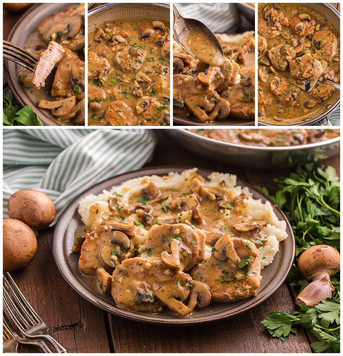 Pork Medallions with Mushroom Gravy Exclusive
