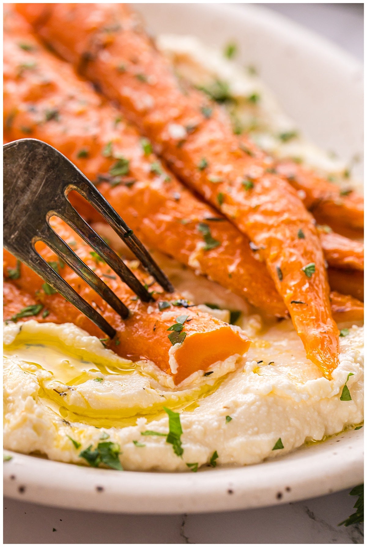 *Roasted Carrots with Whipped Ricotta