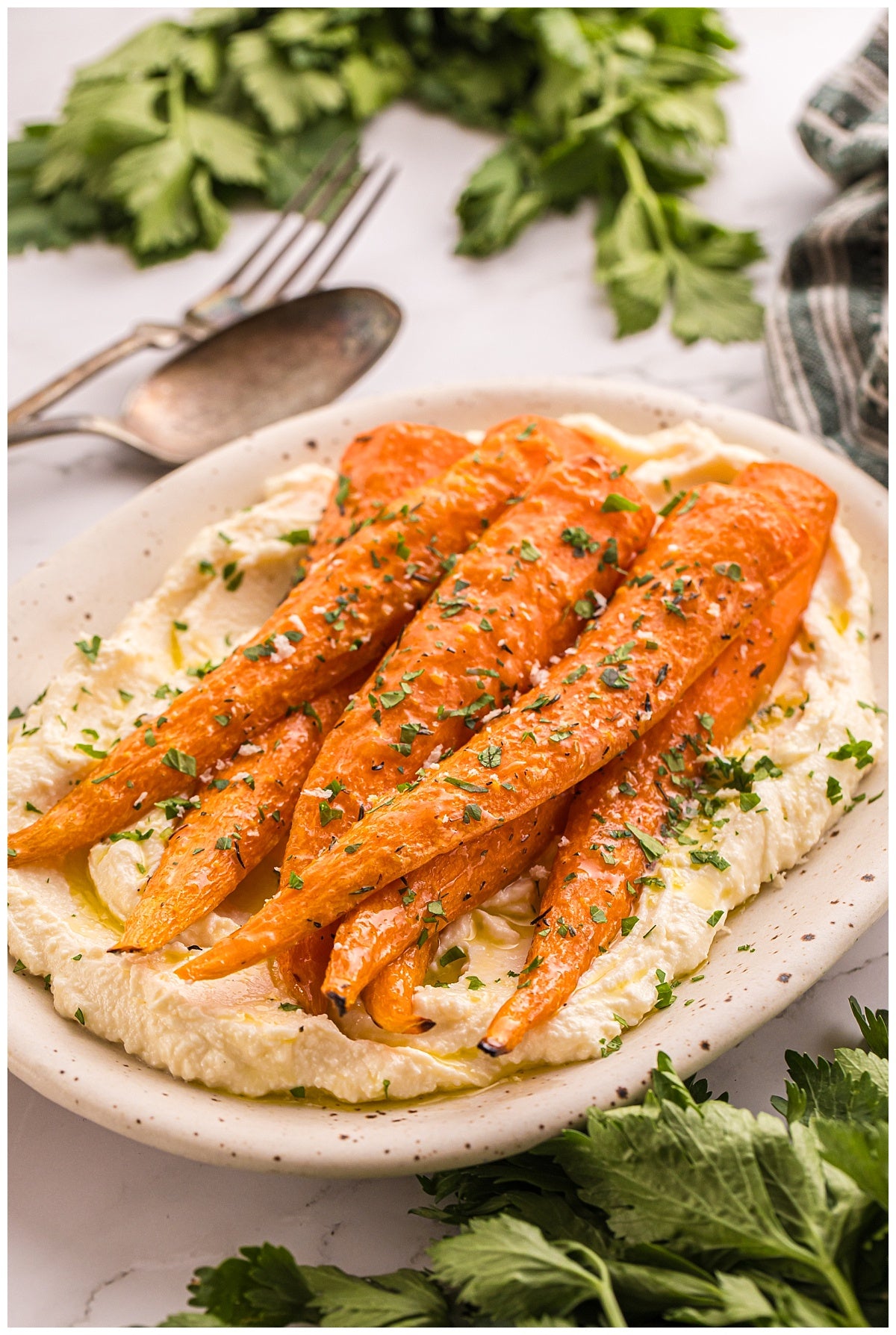 *Roasted Carrots with Whipped Ricotta