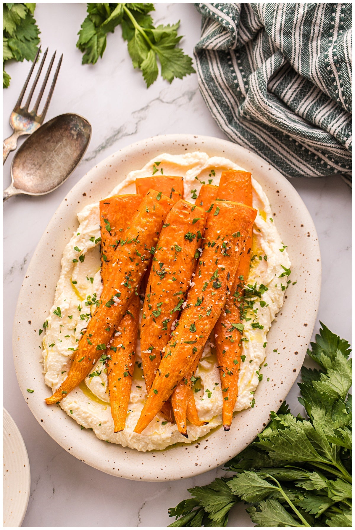 *Roasted Carrots with Whipped Ricotta
