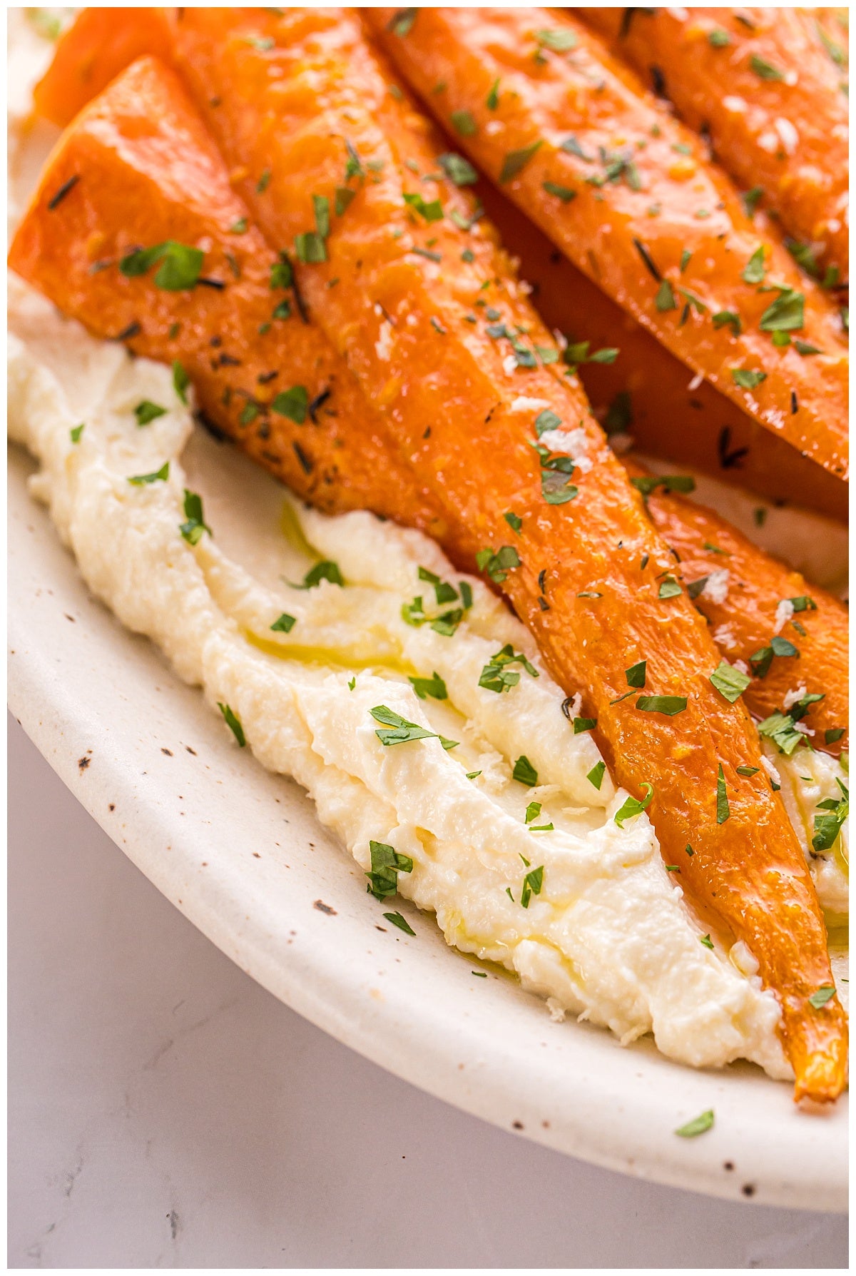 *Roasted Carrots with Whipped Ricotta
